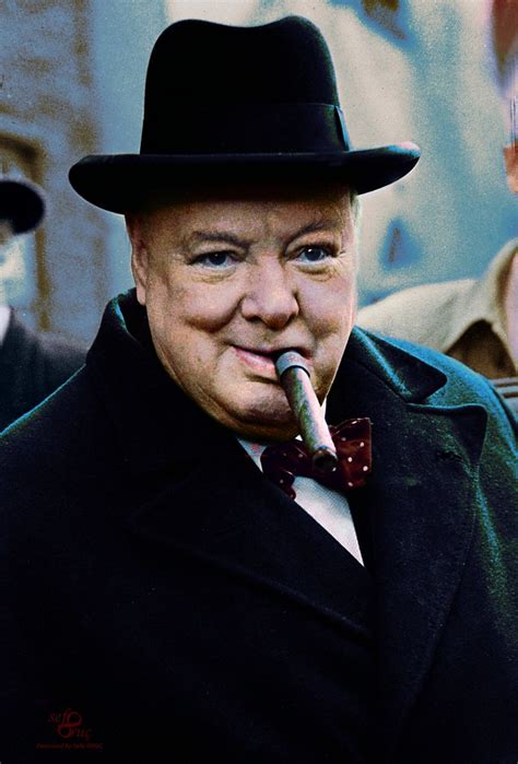 Winston Churchill Portrait Winston Churchill Colorization Flickr