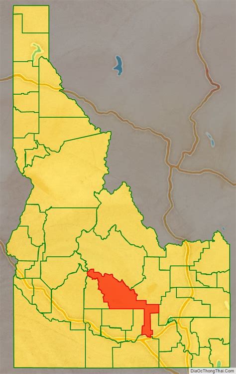 Map Of Blaine County Idaho