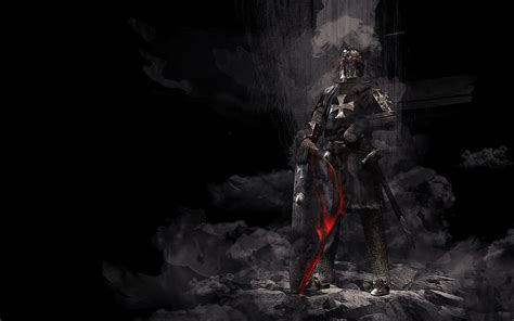 Hd Wallpaper Knight Warrior Illustration Middle Ages Armor Crusader
