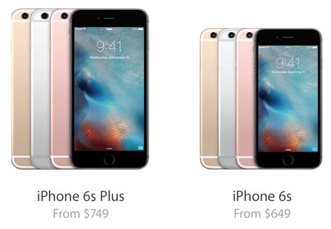 The prices vary by condition and memory size. iPhone 6s and iPhone 6s Plus price and availability