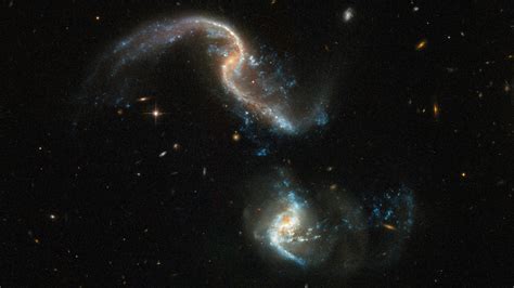 Photos The Hubble Space Telescope Captured Two Galaxies