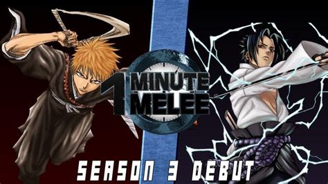 Ichigo Vs Sasuke Bleach Vs Naruto One Minute Melee Wiki Fandom