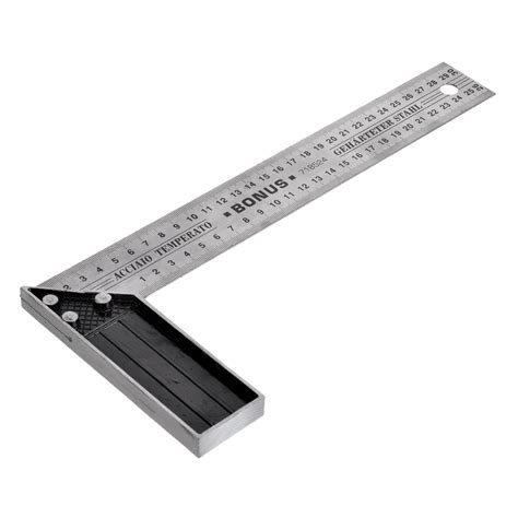 L Multifunctional Shape Right Angle Ruler Silver Grey 300mm Ebay