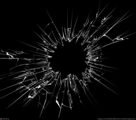 Image Of Broken Glass With Blurry Background