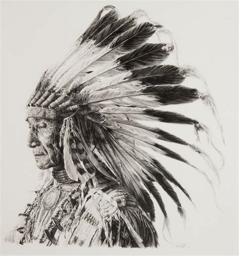 Paul Calle Sioux Indian Chief Native American Drawing Native American Tattoos Indian Tattoo