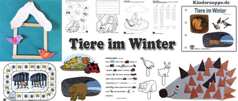 Dann kann ich dir helfen! Projekt Tiere im Winter Kindergarten und Kita-Ideen
