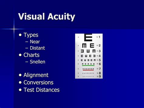 Ppt Visual Acuity Testing Powerpoint Presentation Free Download Id