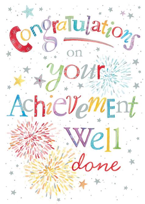 Details About Congratulations Well Done Hand Finished Card Size 675 X