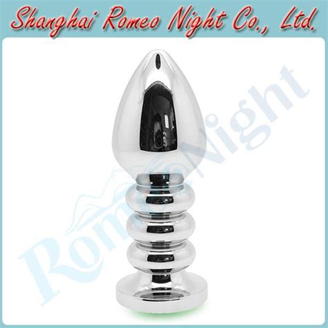 Big Size Diamond Metal Stopper Smooth Touch Anal Toys Butt Plug Adult