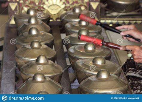Hand Of Gamelan Player Traditional Java Indonesia Musical Instrument