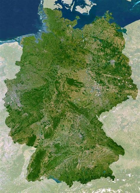 Mapa Satelitarna Niemiec Widok Nieba I Widok Z Satelity Niemcy
