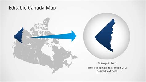 Editable Canada Map Template For Powerpoint Slidemodel