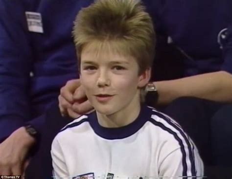 David Beckham As A Child Young Football Players David Beckham