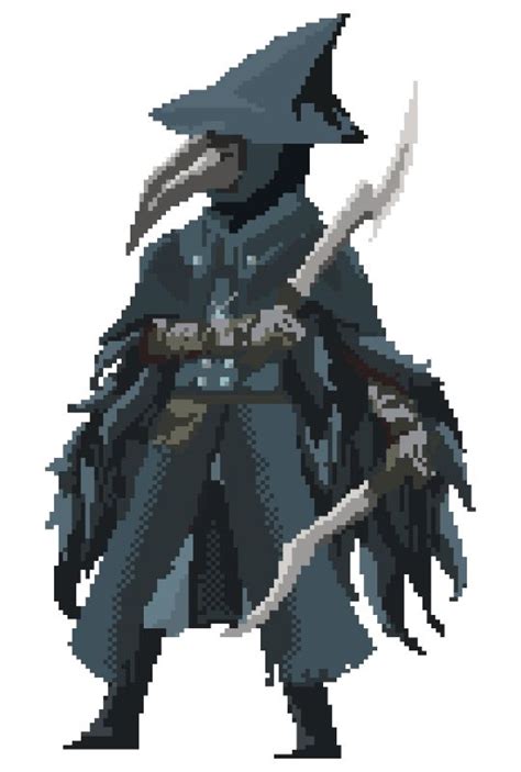 Bloodborne Eileen The Crow Pixel Art Made Men By The Blood In 2019