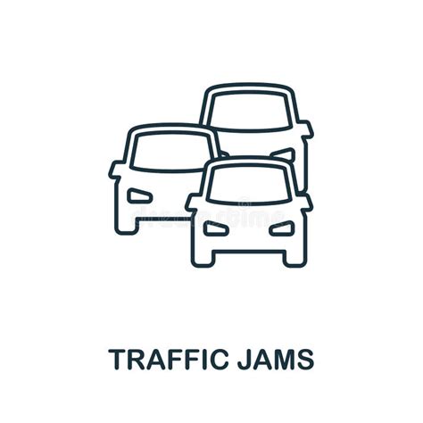 Traffic Jams Icon Line Element From Big City Life Collection Linear
