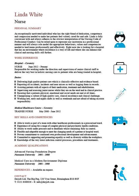 Personal resume template free 50. Nurse Template 3, unique and unusual nurse cv template ...