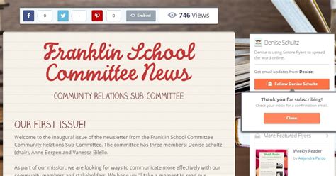 Franklin Matters Franklin School Committee Newsletter