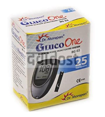 Dr Morepen Gluco One BG 03 Blood Glucose Upto 20 04 Off Test Strip 25