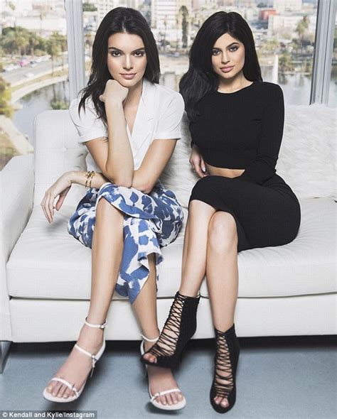 Kylie And Kendall Jenner Model Spring Looks For Their Line Kendall Kylie Daily Mail Online