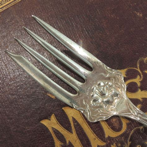 Vintage Meat Fork Rogers And Bro A1 Beautiful Silver Plated Etsy