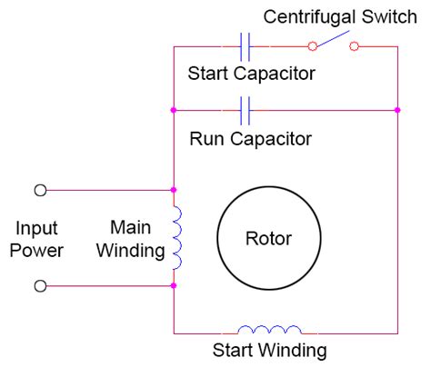 How To Wire A Single Phase Motor With Start And Run Capacitors