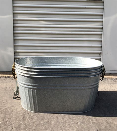 Large Galvanized Ice Tubs With Bottle Openers Galvanized Buckets