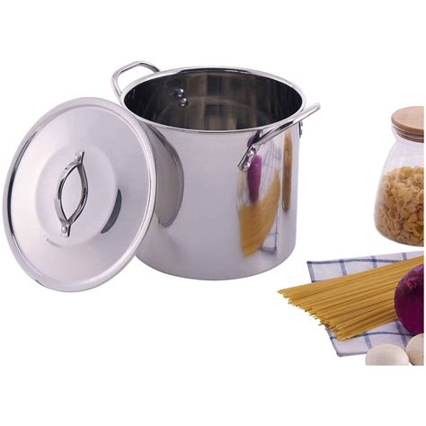 Mainstays Stainless Steel 8 Quart Stock Pot With Lid Zars Buy