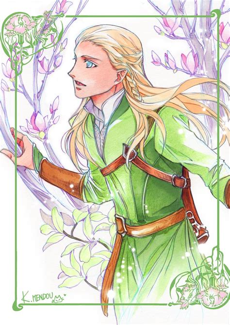 Legolas Tolkiens Legendarium And 1 More Drawn By Kazuki Mendou
