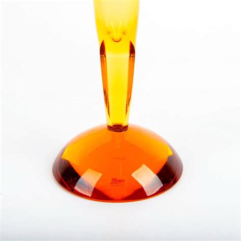 Sold Price Moser Art Glass Amber Vase November 2 0121 9 00 Am Est