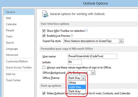 How To Change Color Scheme In Outlook 2019 2016 2013 2010 And 2007