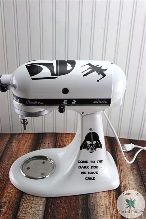 Diy Star Wars Themed Kitchen Aid Mixer Nerdy Crafts