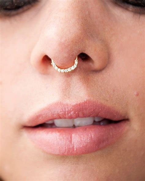 Rhinestone Septum Cuff Sometimes Youre Feeling A Bit Funky And Want To