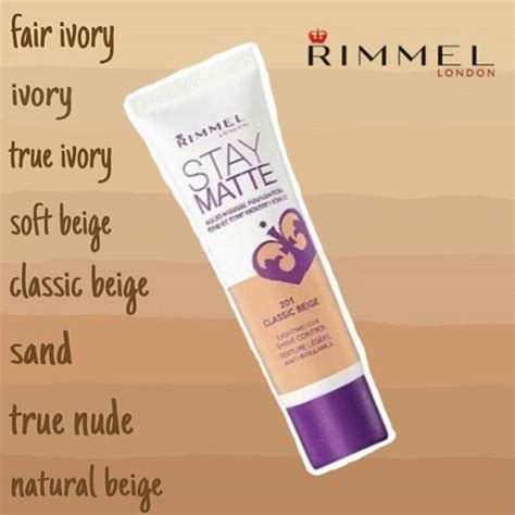 No Photo Description Available Foundation Swatches Rimmel Stay