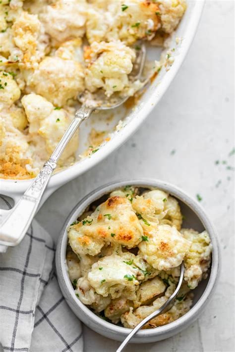 Roasted Cauliflower Au Gratin