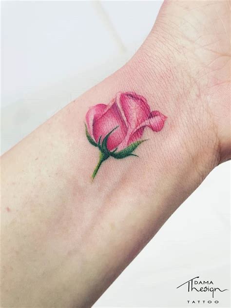 30 Simple And Small Rose Tattoos For Women