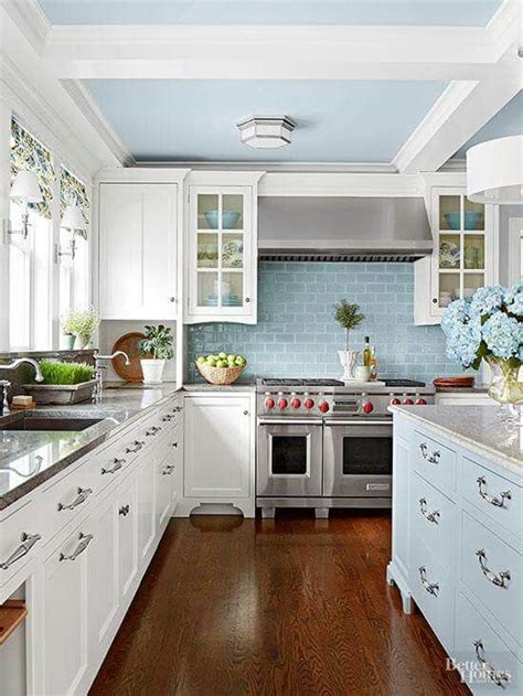 Blue Cottage Kitchen Cabinets