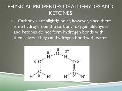 physical properties of aldehydes and ketones preparation chemistry