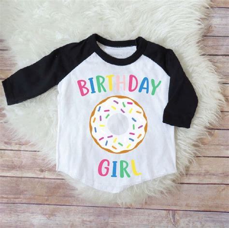 Birthday Girl Shirt Donut Birthday Shirt Donut Theme Donut Etsy
