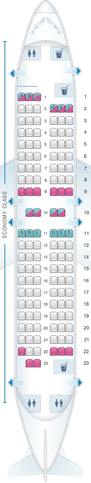 Seat Map Scandinavian Airlines Sas Boeing B737 600