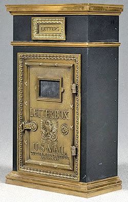 Reach new customers with a royal mail door to door campaign. Mailbox; Cutler Mail Chute Co, Brass & Steel, 36 inch.