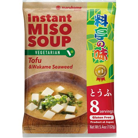 Instant Ryotei No Aji Miso Soup Tofu Vegetarian Products Marukome