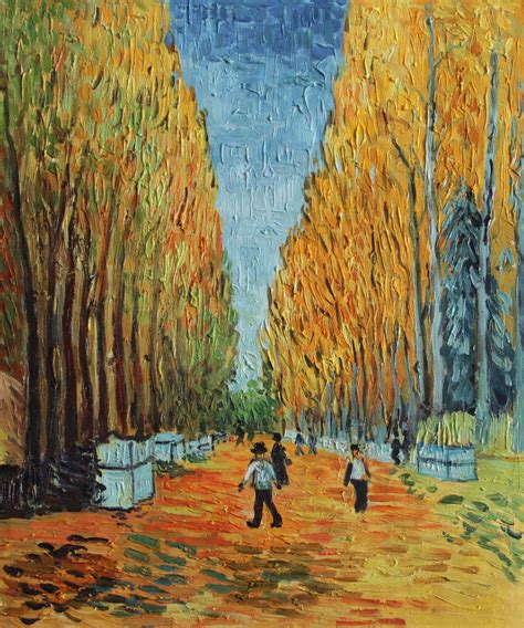 Vg27 Alychamps Vincent Van Gogh Repro Oil Painting On Canvas 20x24