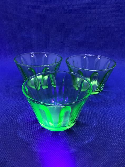 Vintage Hazel Atlas Style Custard Cup Uranium Vaseline Glass Etsy
