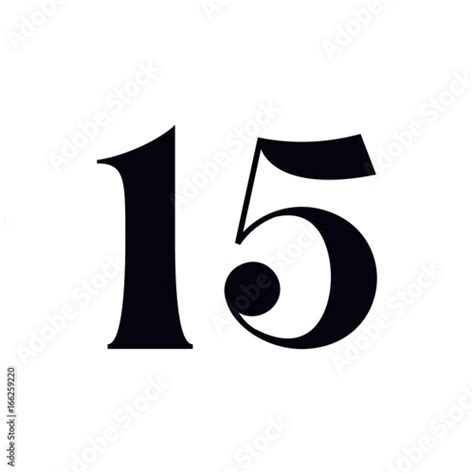 15 Number Print Design Stock Image And Royalty Free Vector Files On