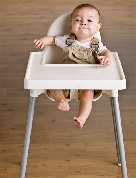 Baby Sitting In Highchair Royalty Free Stock Image Image 17058616