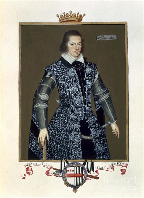 Portrait Of Robert Devereux Painting By Sarah Countess Of Essex Fine