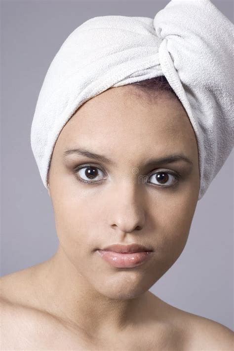 Fresh Out Of The Shower Stock Image Image Of Bare Headshot 804821
