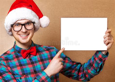Hipster In Santa Claus Stock Image Image Of Male Decorated 35342309