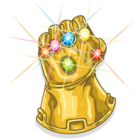 Download Free Infinity Youtube Glove T-Shirt Thanos The Gauntlet ICON