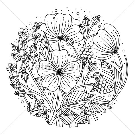 Intricate Floral Design Vector Image 1998503 Stockunlimited